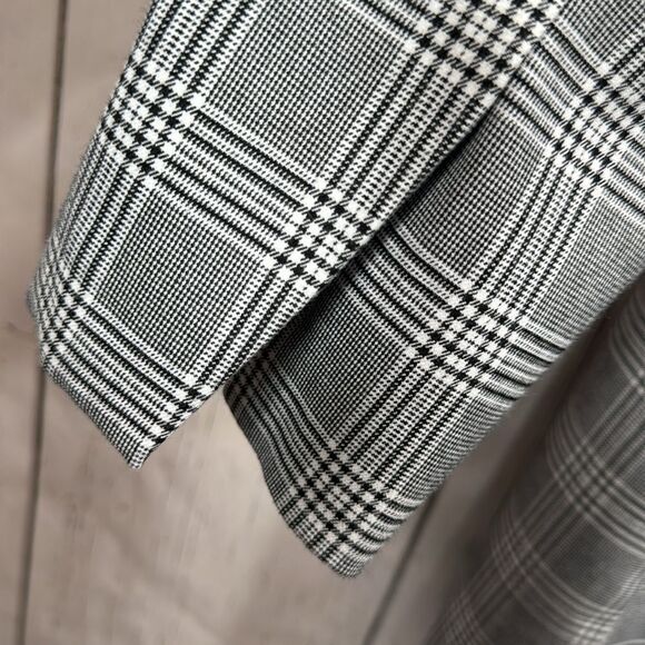 ZARA Plaid Blazer Dress Bloggers Favorite Preppy Chic Mini Dress Academia Office - Picture 11 of 14